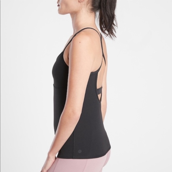 Athleta Black Vinyasa Support Tank Top Size Small - Picture 3 of 12
